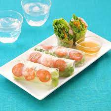 おもてなしにぴったり 春菊とえびの生春巻きのレシピ動画 作り方 delish kitchen レシピ 2021 レシピ 生春巻き 春菊
