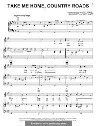 Take Me Home Country Roads By B Danoff J Denver T Nivert On Musicaneo Take Me Home Country Roads Take Me Home Country Roads