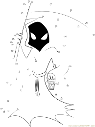 Free coloring sheets to print and download. Grim Reaper Dot To Dot Printable Worksheet Connect The Dots