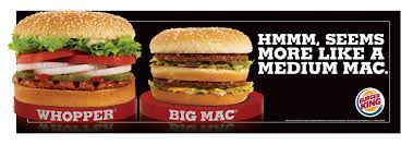 Whopper Vs Big Mac