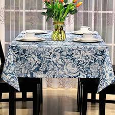 Wfljl European Style Tablecloth Dining Table Coffee Table Cover A Rectangular Restaurants Jacquard Blue 13520 Coffee Table Cover Tablecloth Dining Dining Table