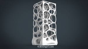 Voronoi Tower Inca Style For Delta 3d Printer 3d Printing Service 3d Printer Designs 3d Printing