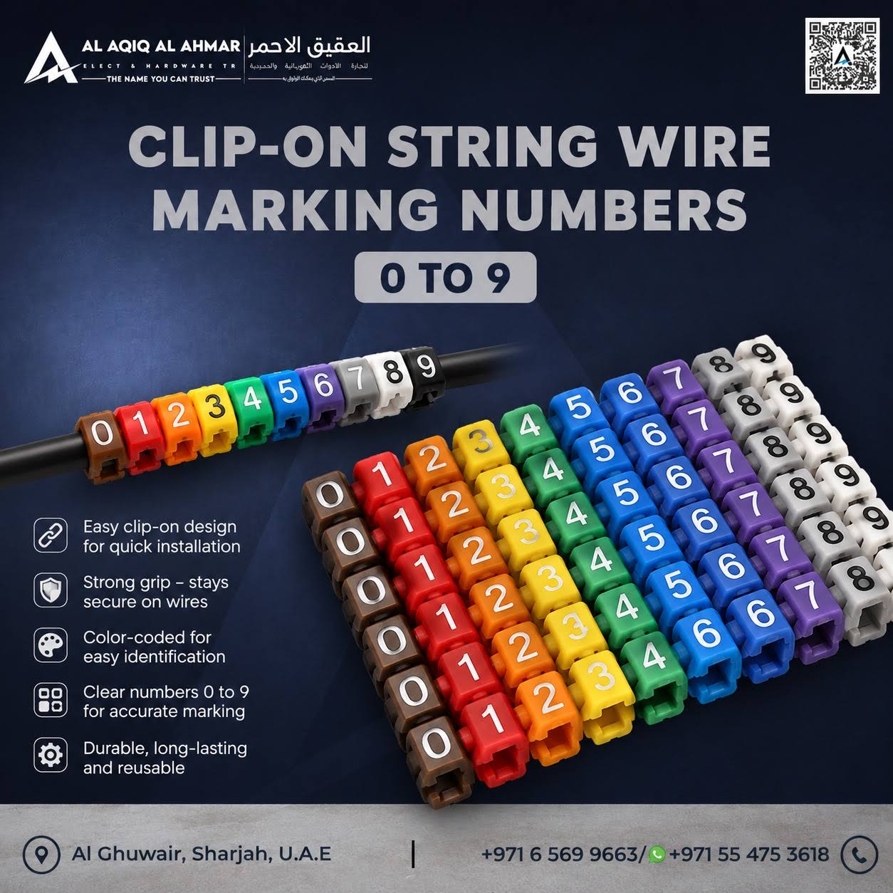 Clip-On String Wire Marking Numbers (0-9) product image