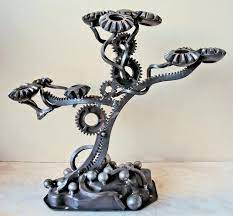 Making Scrap Metal Art Scrapmetalart Scrap Metal Art Metal Art Metal Tree Wall Art