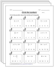 Check spelling or type a new query. Inequalities Worksheets