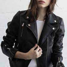 The All Seasons Essential Leather Moto Jacket It S The Embodiment Of It Girl Luxe To Ensure Our Tak Stylish Leather Jacket Leather Jacket Celebrity Jackets