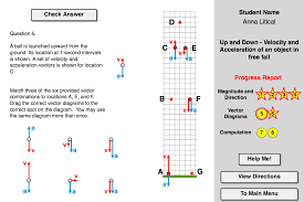 Up And Down Is A Concept Builder That Focuses On The Topic Of Vertically Launched Projectiles The Interest Is Understand Concept Progress Report Understanding