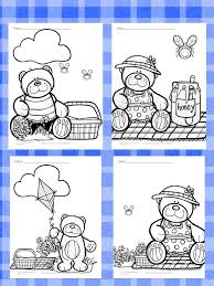 Teddy Bear Picnic Coloring Pages Free And Fun Teddy Bear Crafts Teddy Bear Coloring Pages Teddy Bear Picnic Birthday Party