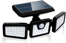 Otdair Solar Security Lights 3 Head Motion Sensor Lights Adjustable 70led Flood Lights Outdoor Spotlights 360 Rotatable Ip65 Waterproof For Porch Garden Patio Yard Garage Pathway Amazon Com