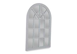 Rustic window pane barn mirror with four mirror panes this rustic window pane mirror is a beautiful addition to your rustic bath, bedroom, or hallway. Large Arch Window Mirror Ez Living Furniture