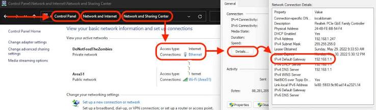 Tweaking4All.com - How to find the IP Address of your Default Gateway