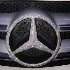 Bling Mercedes Benz Logo Front Grille Rear Trunk Emblem Decals Made W Rhinestone Crystals Mercedes Benz Logo Mercedes Benz Cars Car Bling