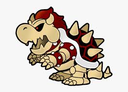 The human skeleton coloring page. Dry Paper Bowser By The Paper Mario Dry Bowser Hd Png Download Transparent Png Image Pngitem