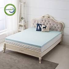 Houhai 2 5 Inch Lavender Memory Foam Mattress Topper Bed Topper Ventilated Design Comfortable Mattress S Comfort Mattress Mattress Memory Foam Mattress Topper