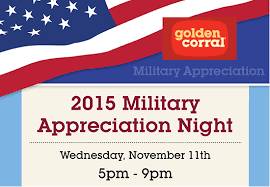 Military Discounts And Deals Free Veterans Day Veterans Day Golden Corral