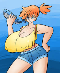 Xbooru - big breasts breasts cleavage domo-sensei domo-sensei (artist)  kasumi (pokemon) misty pokemon wailord | 625582