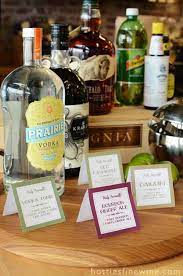 How To Set Up A Self Serve Bar With 6 Printable Cocktail Recipe Signs Diy Cocktail Bar Bar Drinks Cocktails Sign
