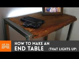 Place on a desk or bedside table for a modest, refined look in fashion lighting. Bedside Table With A Built In Night Light How To I Like To Make Stuff Youtube