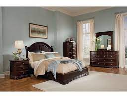 2000 The Furniture Dark Brown Traditional Style Bedroom Set With Low Profile Bed Dark Wood Bedroom Furniture Light Green Bedrooms Dark Bedroom Furniture