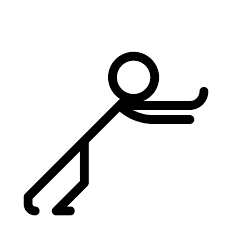 Person Pushing Vector SVG Icon - SVG Repo