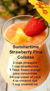 Summertime Strawberry Pina Coladas Alcohol Drink Recipes Drinks Alcohol Recipes Alcohol Recipes