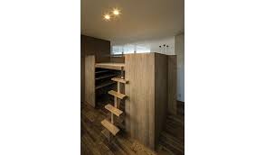 特注のロフトベッド家具でゆるやかに仕切られた2f子供室 建築設計事務所 ロフト 建築