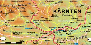 Hallo kärnten, du land der tausend seen! Karte Von Karnten Bundesland Provinz In Osterreich Welt Atlas De