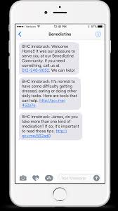 Benedictine Health Concierge Care Gomo Health Messages On Iphone Gomo Health