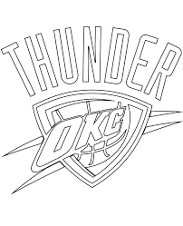 Unique okc thunder stickers featuring millions of original designs created and sold by independent artists. Printable Oklahoma City Thunder Logo Topcoloringpages Net