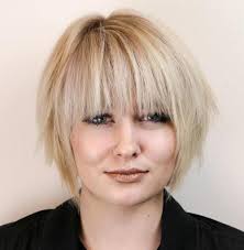 Whether you have short or long hair, you can cut chunky bangs with pointy ends. 50 Cute Looks With Short Hairstyles For Round Faces