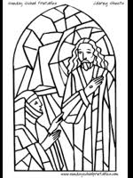 Stained Glass Coloring Pages Bible Story Images For Children To Color Christian Coloring Stained Glass Patterns Free Coloring Pages