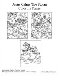 Reproducible coloring books may be . Jesus Calms The Storm Coloring Pages Crafting The Word Of God