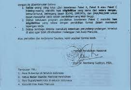 Manfaatkan produk asuransi kesehatan yang memberikan pertanggungan hingga rp8. Surat Edaran Mendiknas Tentang Status Hukum Ijazah Paket Kesetaraan Rumah Inspirasi