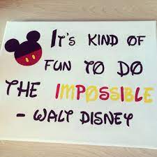 Shop and customize designs from artists from around the world! Walt Disney Quote Canvas Do The Impossible Handmade Products Artwork Malibukohsamui Com
