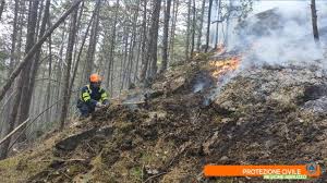 Le fiamme hanno raggiuntoleabitazioni (ansa). Incendi L Aquila Indagini Serrate Per Individuare I Piromani