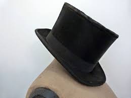 Antique French Beaver Top Hat Black Opera Theater Gibus Etsy Steampunk Top Hat Hats For Men Hats For Sale