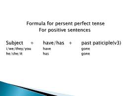 It has additionally four types. Present Perfect Tense