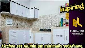 Kitchen set merupakan bagaian paling penting dalam sebuah hunian rumah. Ide Kitchen Set Aluminium Minimalis Sederhana Untuk Dapur Idaman Anda Youtube
