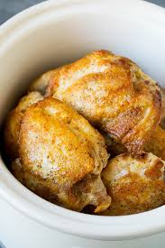 Boneless ranch parmesan chicken recipe 6 boneless chicken breast 1 cup dry bread crumbs 1⁄4 cup (up to 1/3) parmesan cheese 1 tsp seasoning salt 1⁄ · a wonderful and easy chicken crock pot recipe that tastes great and has just 3 points. Slow Cooker Chicken Thighs Dinner At The Zoo