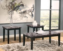 One cocktail table and two end tables give you everything you need to create a warm and welcoming living room. Signature Design By Ashley Maysville Faux Marble Top 3 Piece Occasional Table Set Wayside Furniture Occasional Groups