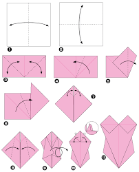 Cara membuat origami pada zaman serba modern ini siapa yang tidak tahu origami seni serta origami yang lainnya seperti burung perahu kupu kupu love baju ada di sini. Origami Baju Renang