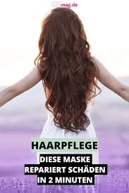 haarpflege diese maske repariert schaden in 2 minuten haare pflegen haare reparieren haare