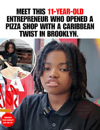 Meet Sebastian Wilson, an 11-year-old entrepreneur from Brooklyn bringing a  vibrant Caribbean twist to New York's Flatbush food scene with his new  pizza shop, *Sebastian's Spices and Slices*! 🍕🌴 This incredible young