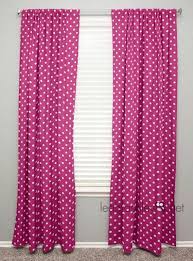 Curtain Panel Hot Pink White Polka Dot By Leahashleyokc On Etsy 45 00 Panel Curtains Hot Pink White Curtains