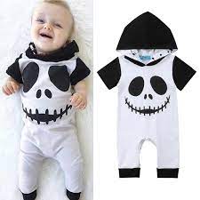 Newborn Baby Boy Long Sleeve Halloween Costume Ghost Hooded Romper Jumpsuit Outfits Spring Autumn Clothing Rompers Aliexpress
