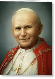 Pope John Paul Ii Greeting Cards for Sale