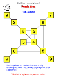 No matter how simple the math problem is, just seeing numbers and equations could send many people running for the hills. Free Maths Puzzles Mathsphere