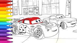 All free coloring pages online at here. Draw Cars 3 Lightning Mcqueen And Sterling At Rust Eze Racing Centre Coloring Pages For Kids Youtube