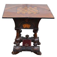 19th Century English Folding Game Table 1 Antique Game Table Table Games Modern Game Tables