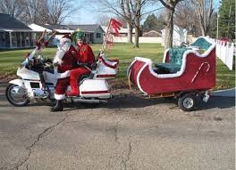Everyone deserves a gift that can be even smile on his face. Santa Claus Is Coming To Town On A Motorcycle In New Philadelphia Aep Ohio Wire
